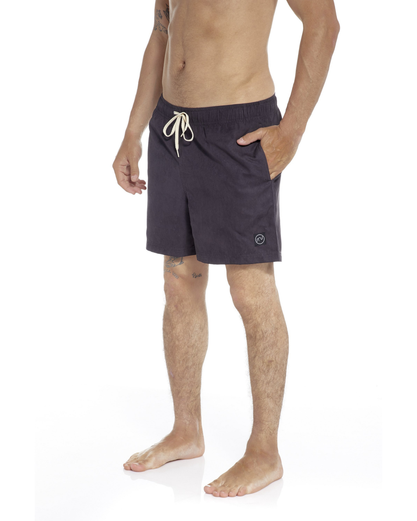 Beachshort solid black
