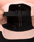 Casquette 6panels velour rose