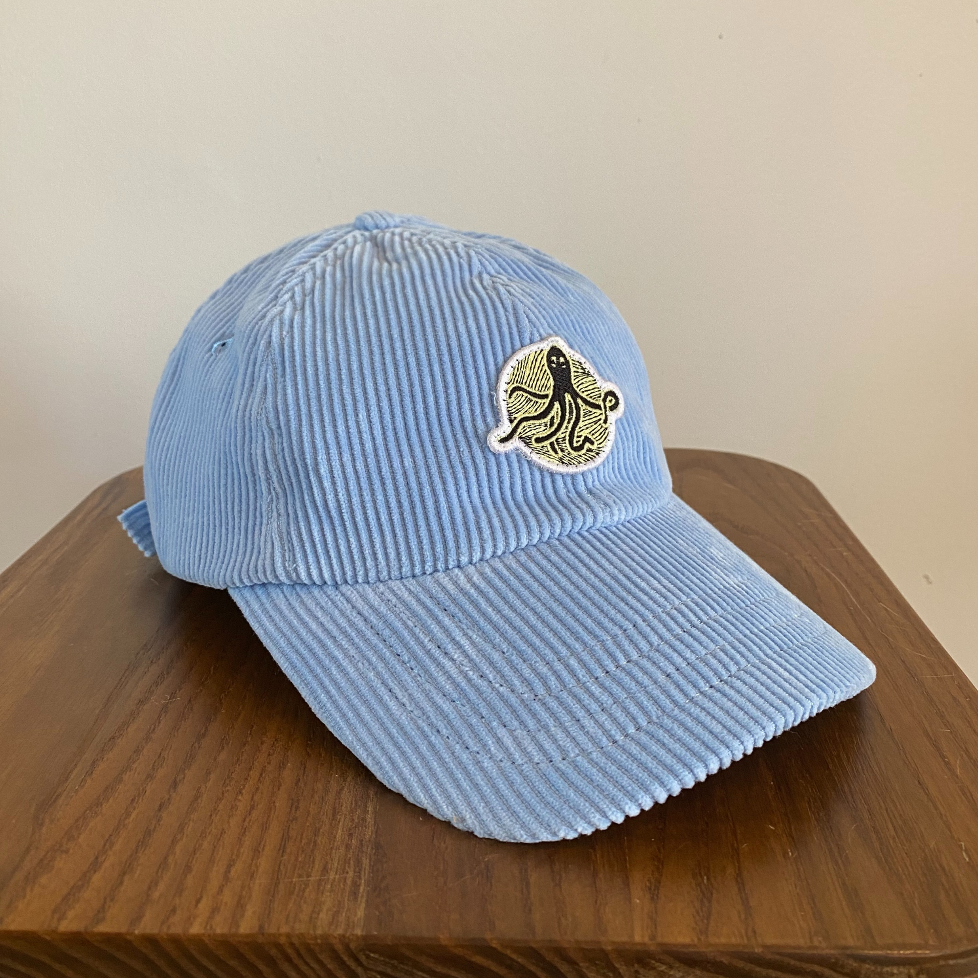 6panel velours Octopus | Light Blue
