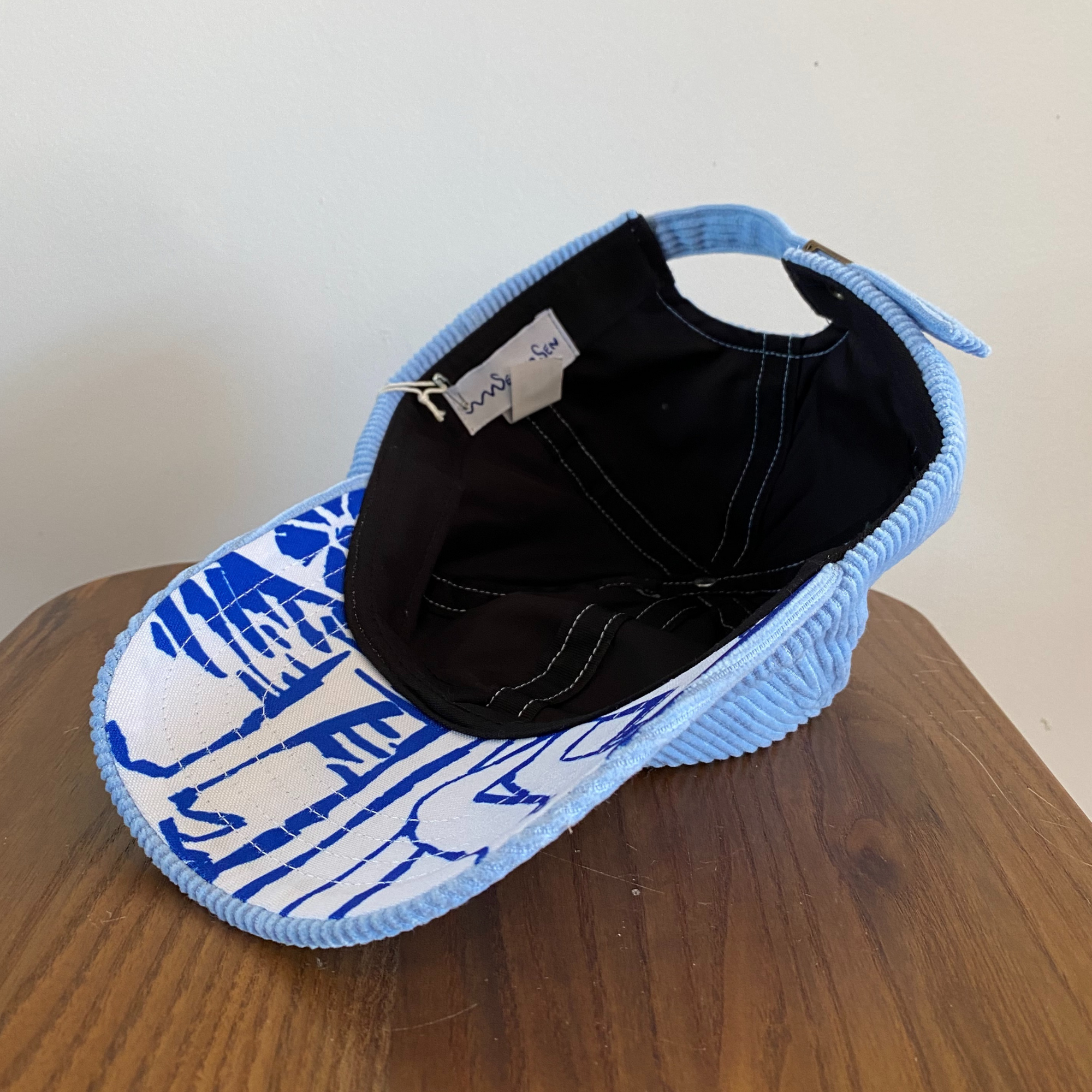 6panel velours Octopus | Light Blue