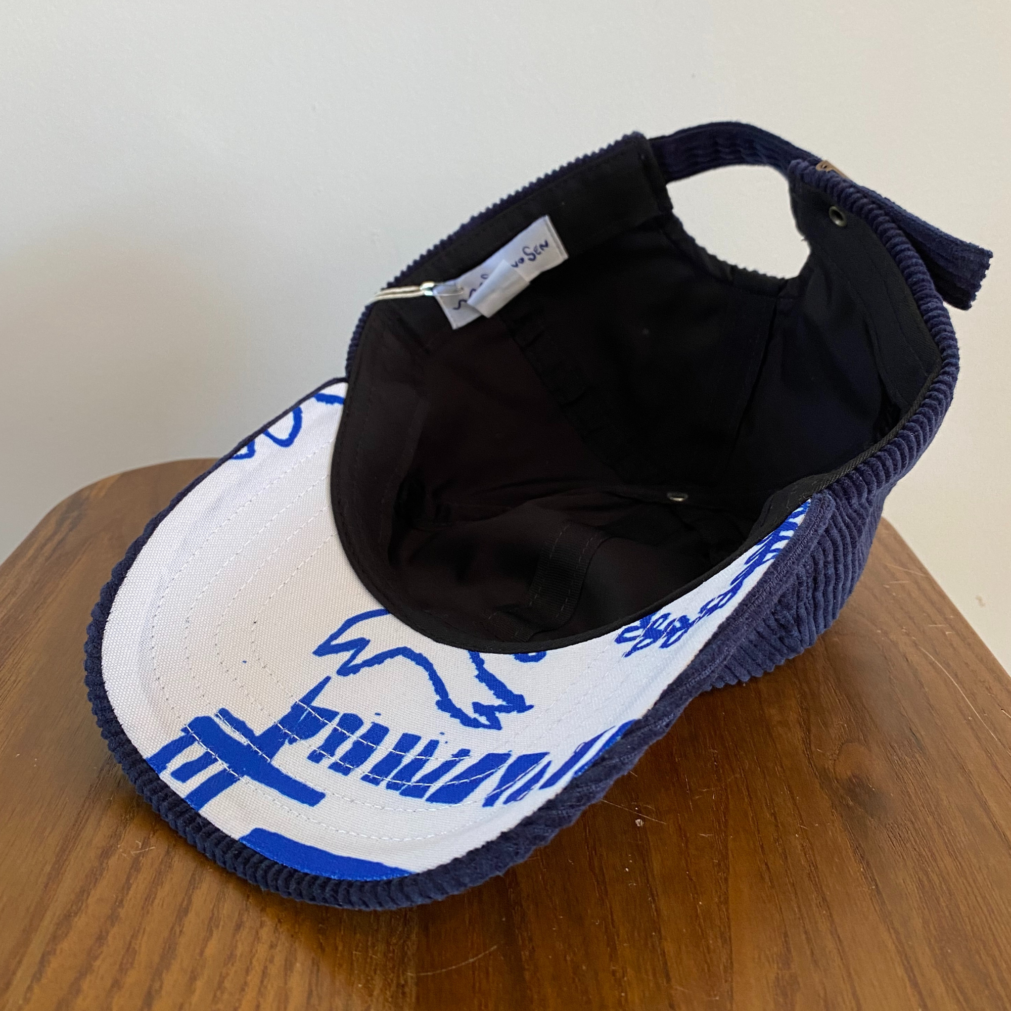 6panel velours Octopus | Deep Blue
