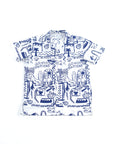 Paint Wall Plant Silk Blouse | White