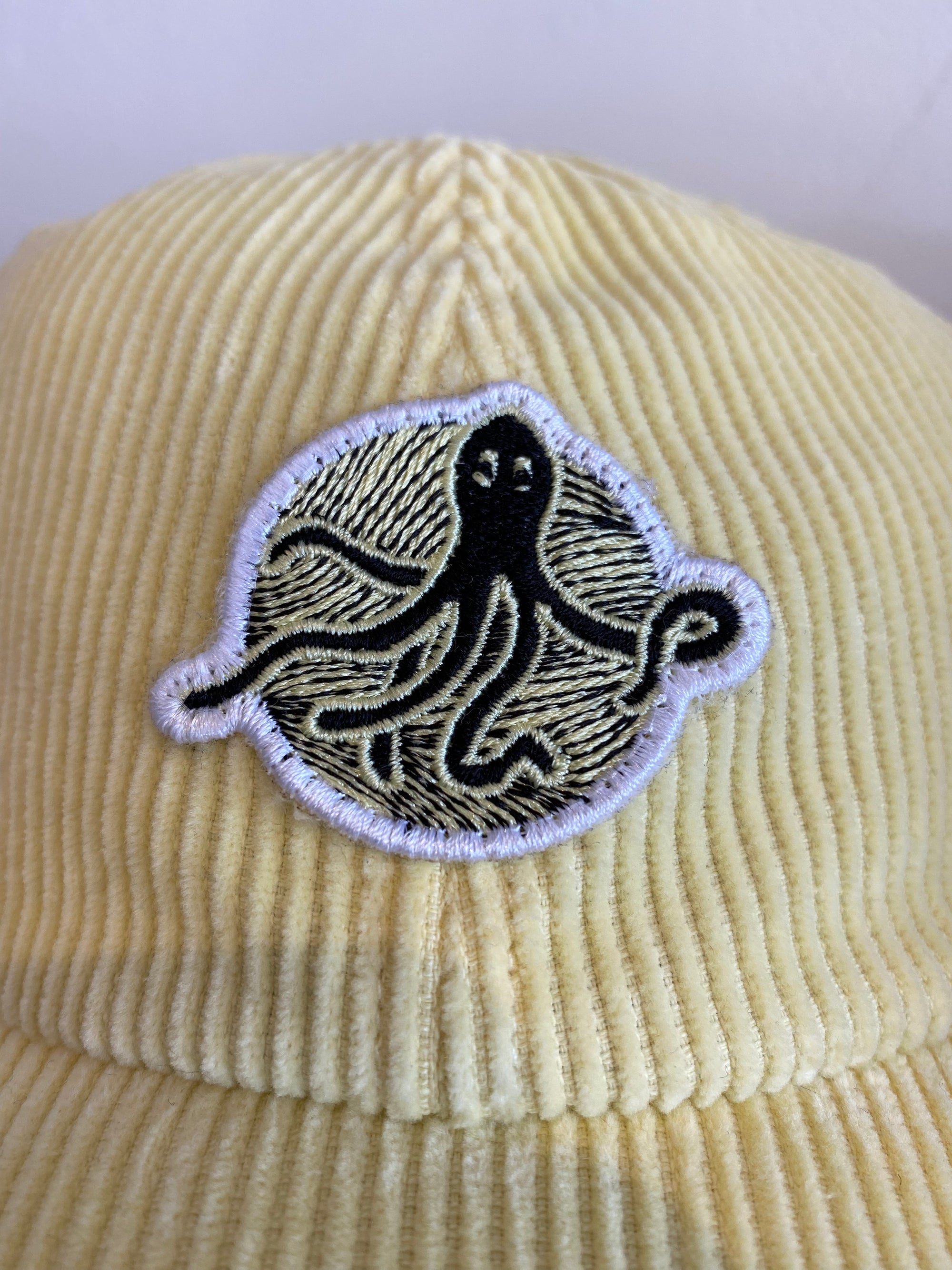 6panel velours Octopus | Yellow