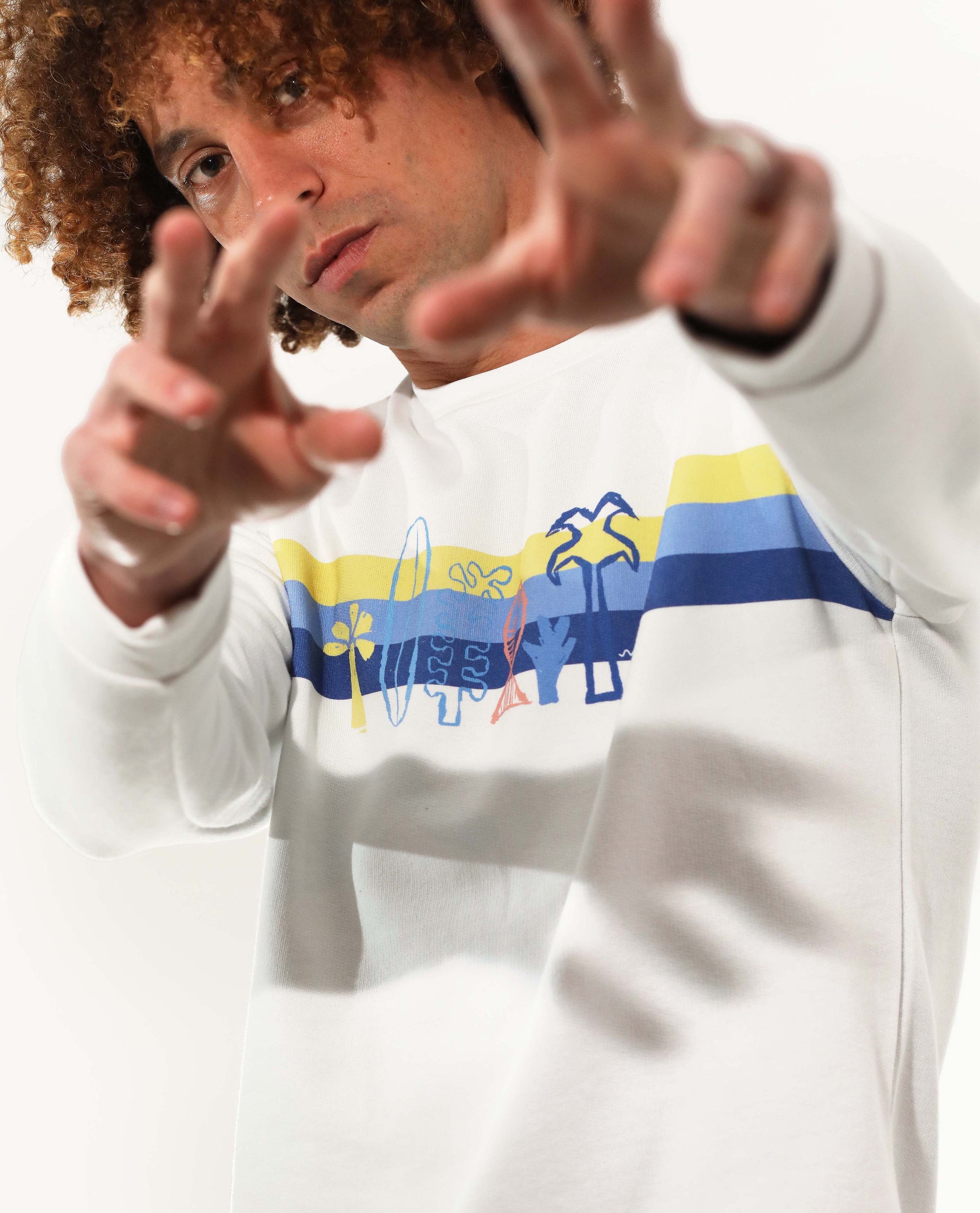 Sweat organic cotton | Happiness quiver | White