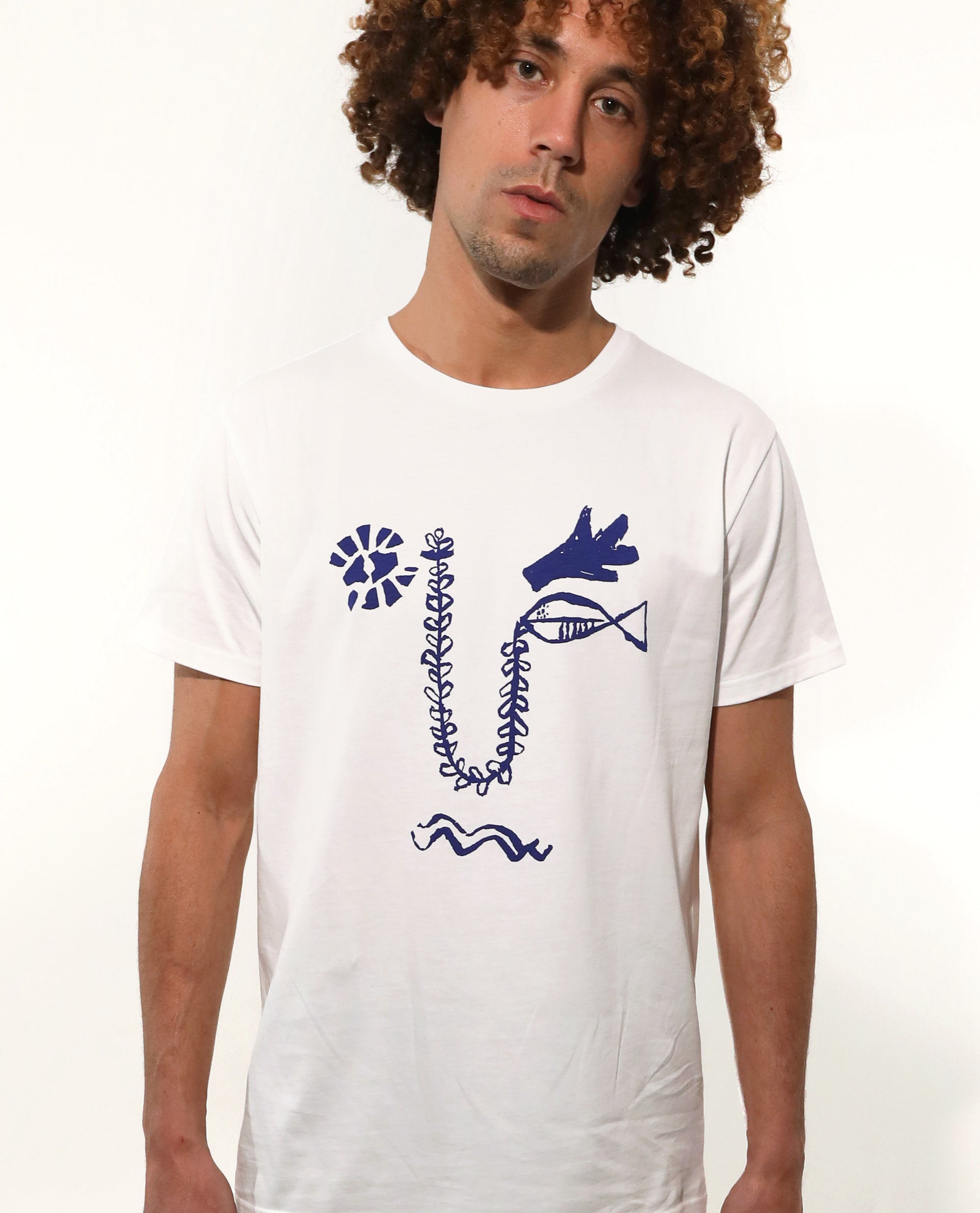 T-shirt organic cotton | Sea Face | White
