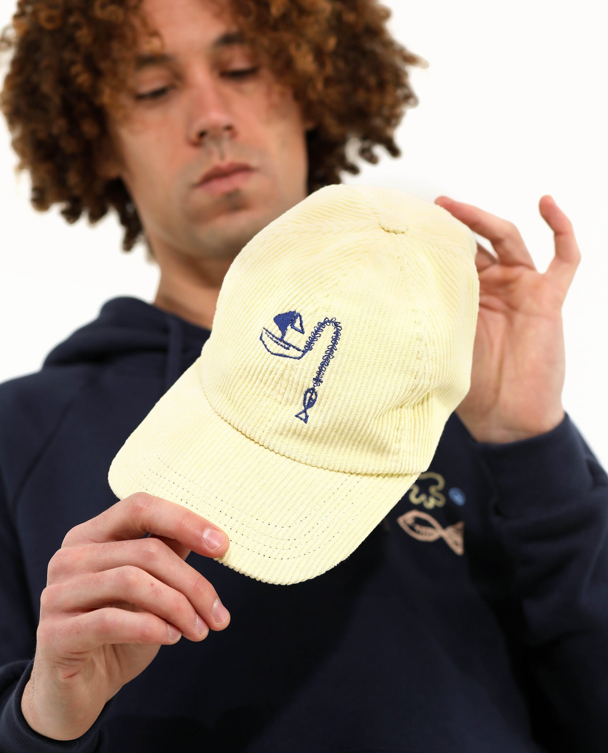 6 panel velours fishing boat | yellow