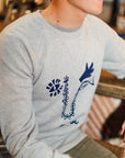 Sweat organic cotton | Sea Face | Grey