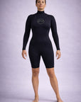 Combinaison néoprène femme | 2mm | Shorty manches longues