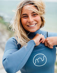 Combinaison femme 4/3mm | Pewter Blue | Front Zip