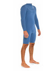 shorty manches longues | 180 ZIP | 2.2MM | Pewter Blue