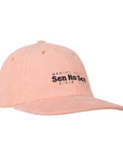 Casquette 6panels velour rose