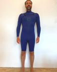 Combinaison Yulex™ | 2mm | Shorty manches longues | Navy