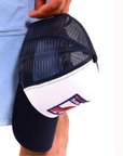 Trucker navy/white