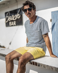 Beachshort solid yellow