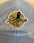 6panel velours Octopus | Light Blue