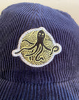 6panel velours Octopus | Deep Blue