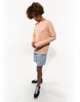 T-shirt manches longues organic coton | Golden Door | Rose