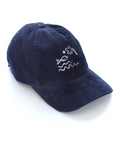 6 panel velours Sea Life | deep blue