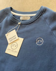Sweat junior organic brodé | Blue