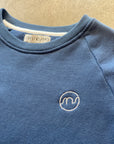 Sweat junior organic brodé | Blue