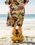 Poncho Surf unisexe léger quick dry Camo