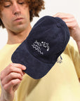 6 panel velours Sea Life | deep blue