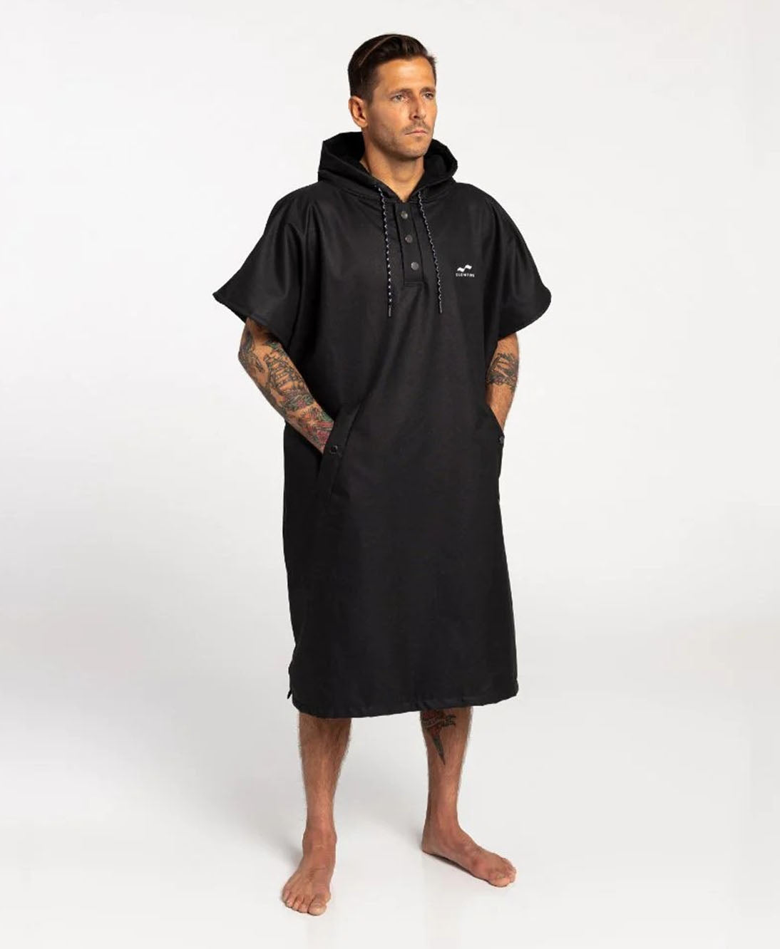 SLOWTIDE WATERPROOF PONCHO BLACK