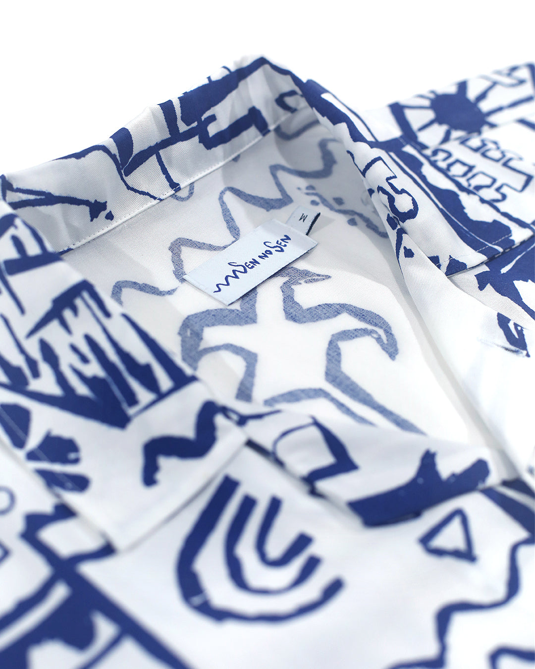Paint Wall Plant Silk Blouse | White