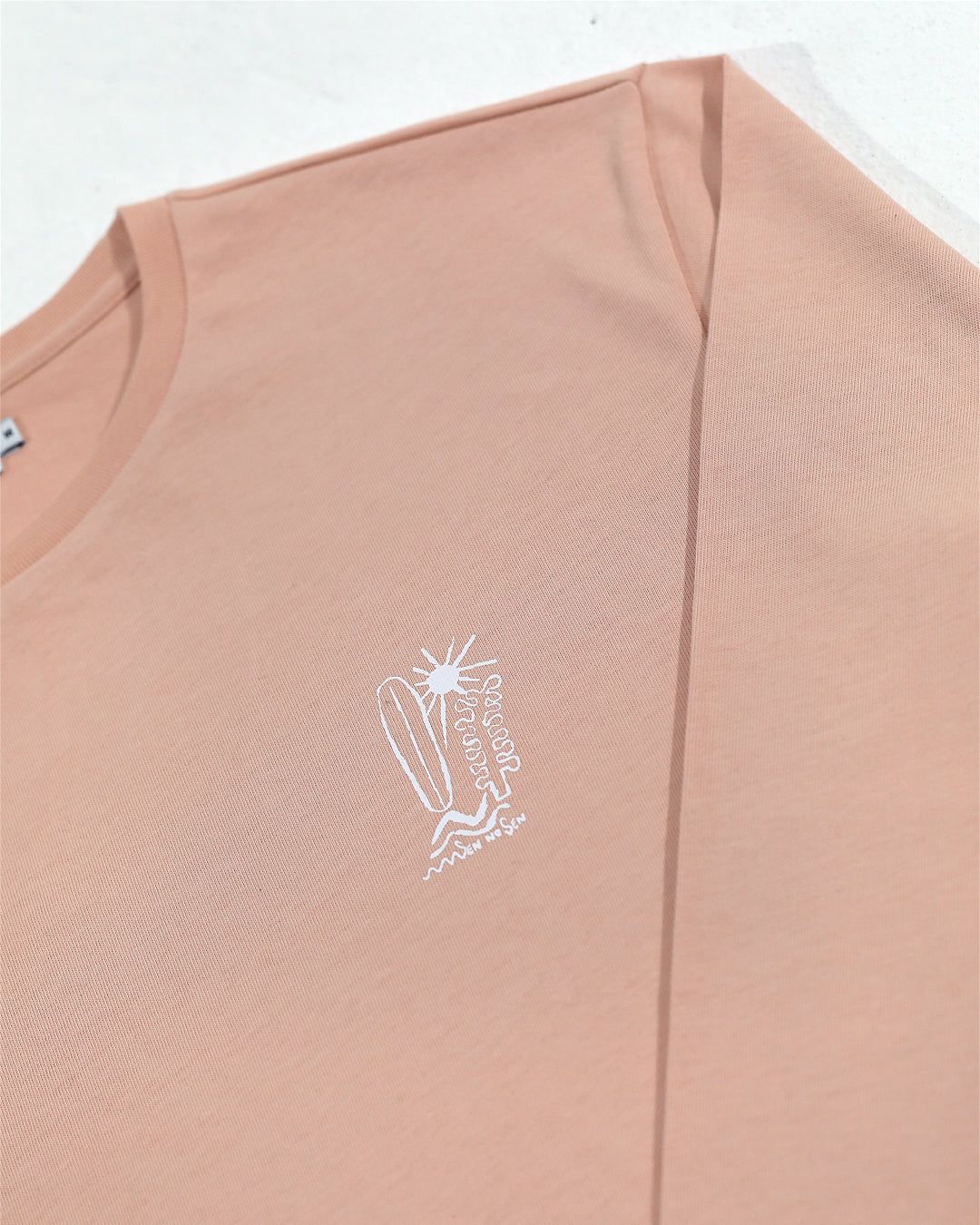 Organic cotton long sleeve T-shirt | Golden Door | Pink