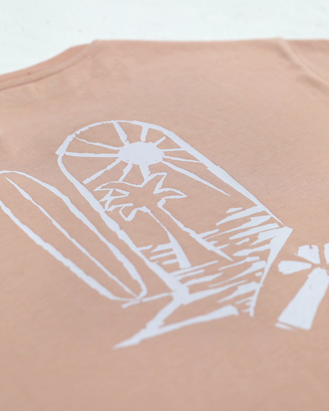 Organic cotton long sleeve T-shirt | Golden Door | Pink