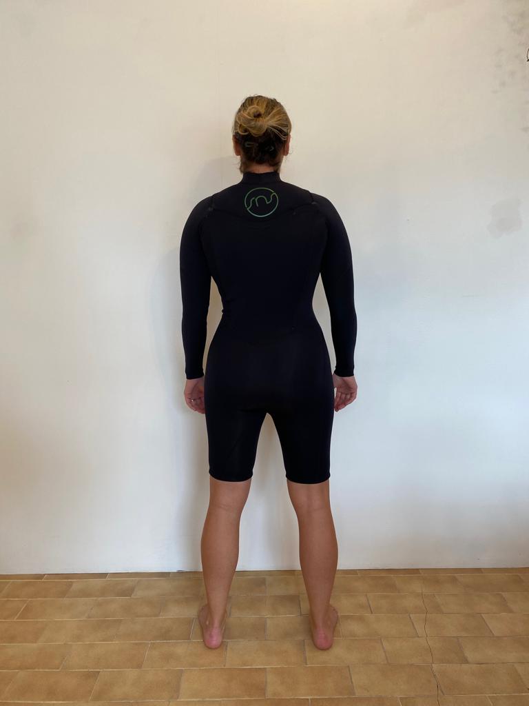 Women's Yulex™ wetsuit | 2mm | Long sleeve shorty | Black