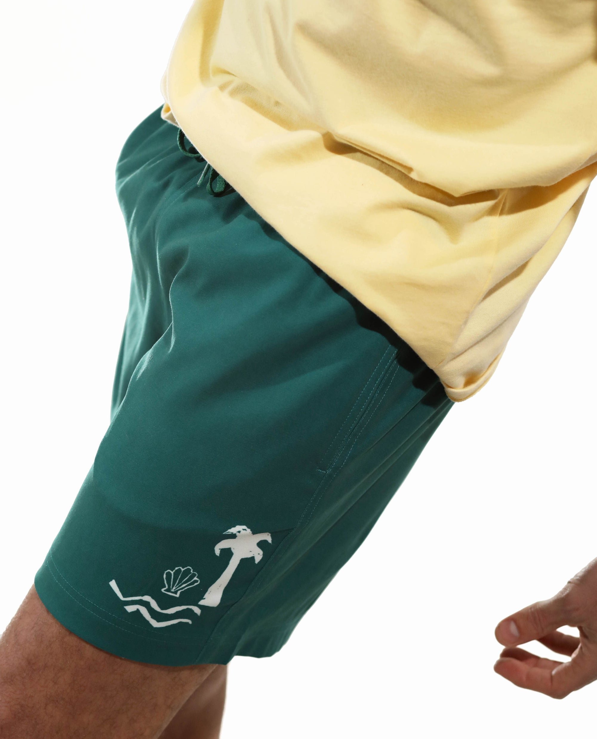 Beachshort Sea Life green