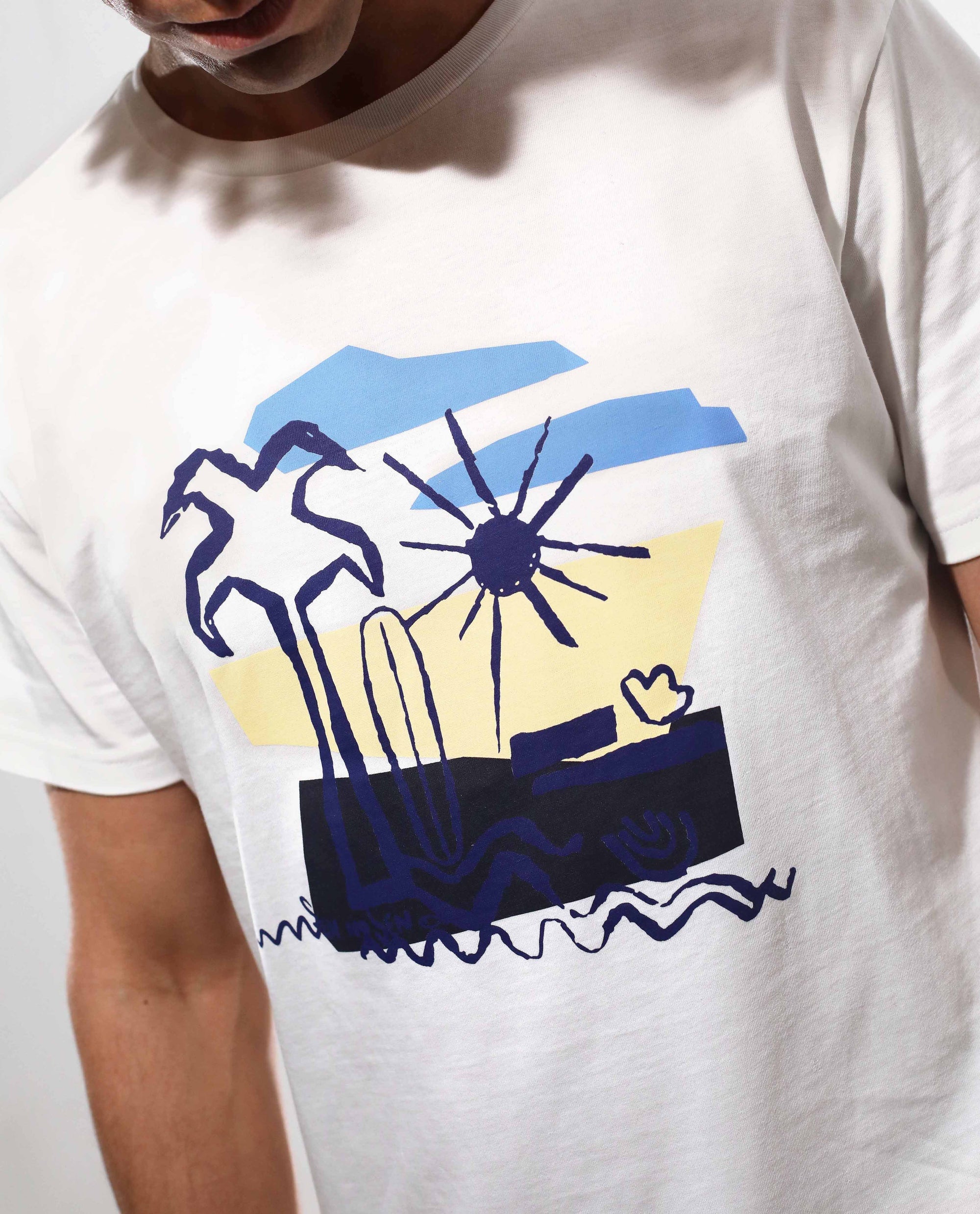 T-shirt organic cotton | Sunrise | White