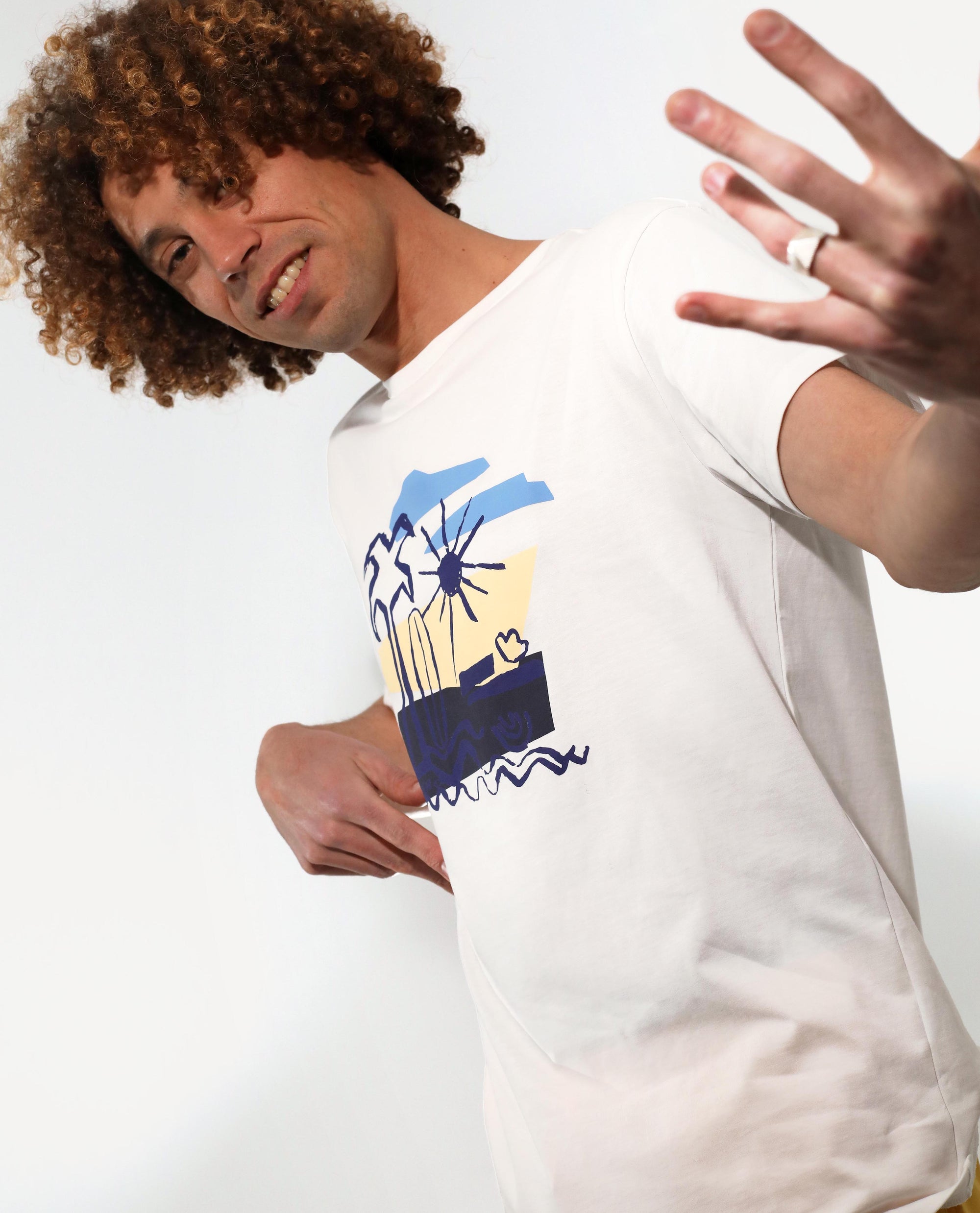 T-shirt organic cotton | Sunrise | White