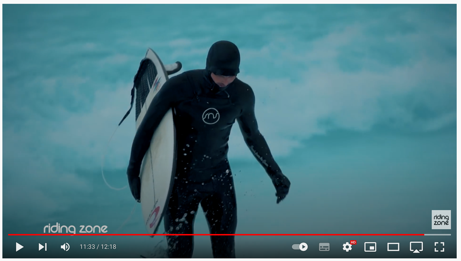 Vincent Milou teste notre 5/4mm dans de l'eau à 0°