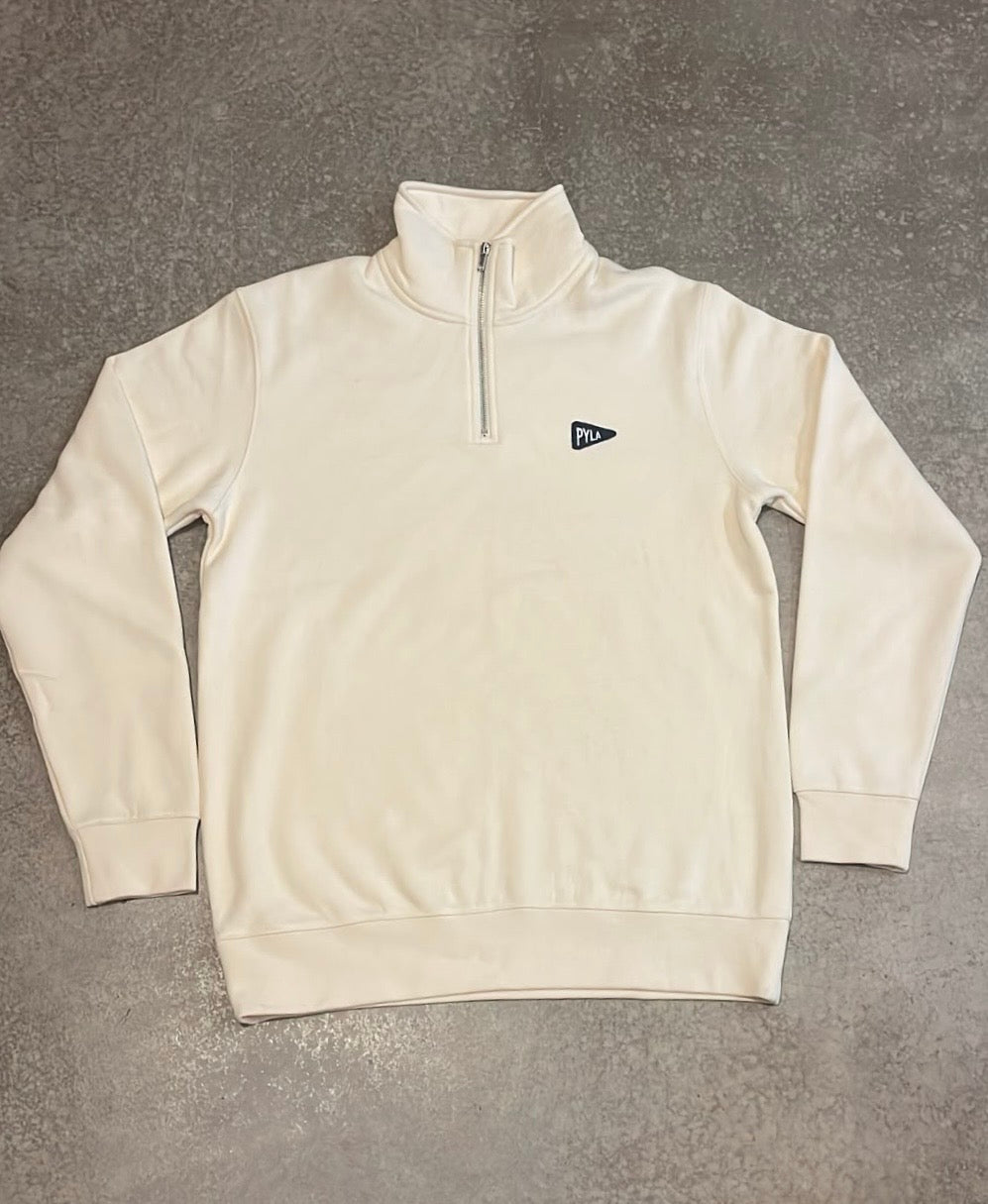 Pyla Social Club | sweat col zippé | écru