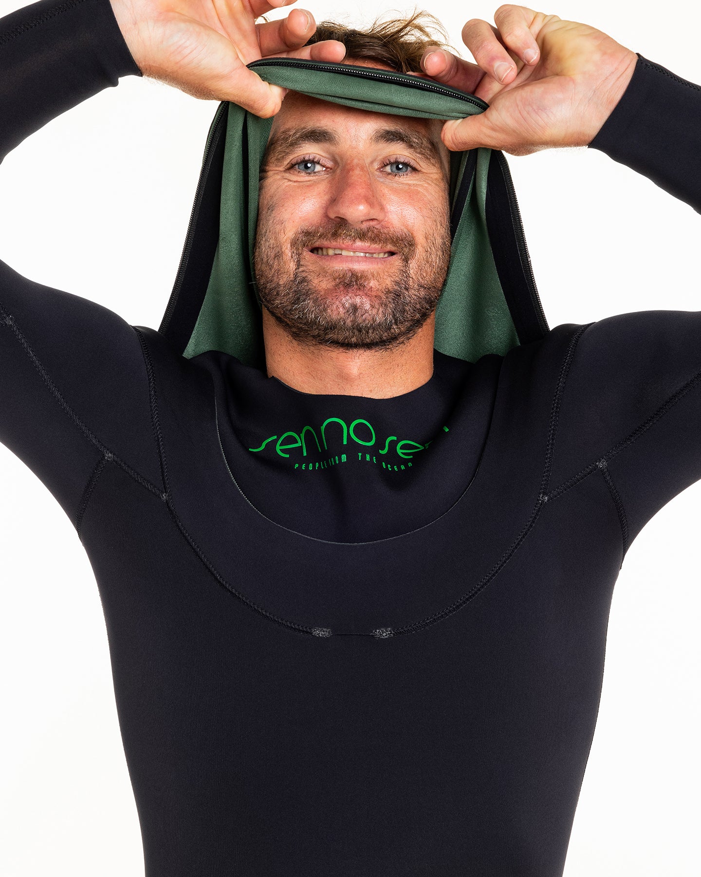 Traje de neopreno personalizado | Cremallera de 180° | 2,2 mm | Pantalón corto de manga larga