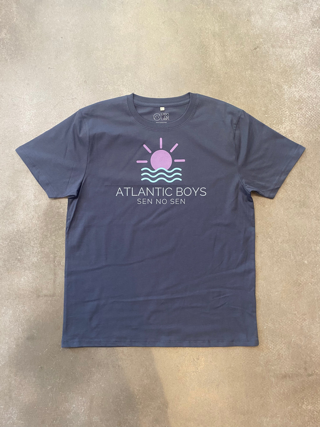 T-shirt Atlantic Boys washed grey