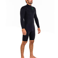Custom wetsuit | 180 ZIP | 2.2MM | SHORTY MANCHES LONGUES