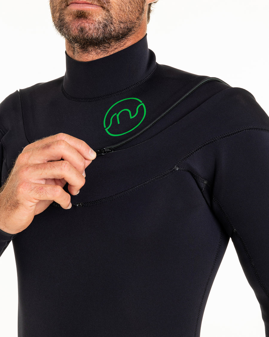 Custom wetsuit | 180 ZIP | 2.2MM | SHORTY MANCHES LONGUES