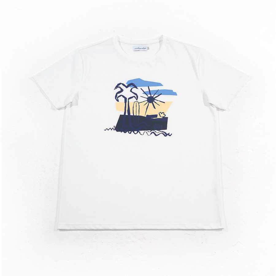 T-shirt organic cotton | Sunrise | White