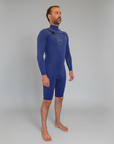 Combinaison neoprene | 2mm | Shorty manches longues | Navy