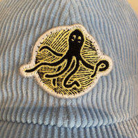 6panel velours Octopus | Light Blue