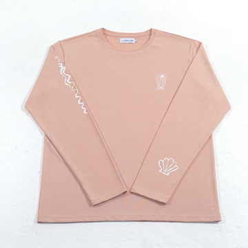 T-shirt manches longues organic coton | Golden Door | Rose