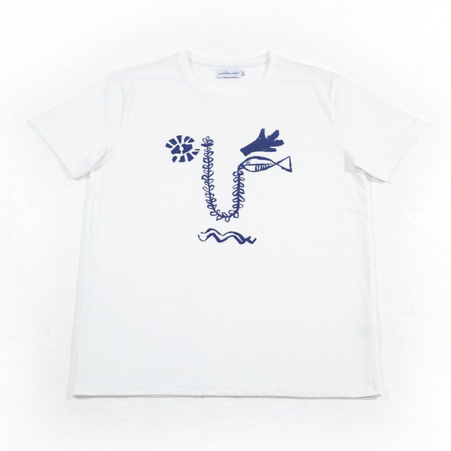 T-shirt organic cotton | Sea Face | White