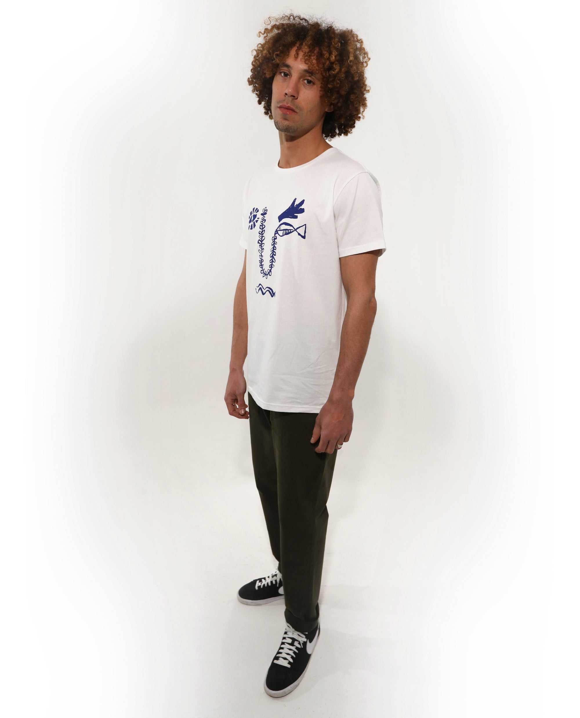 T-shirt organic cotton | Sea Face | White