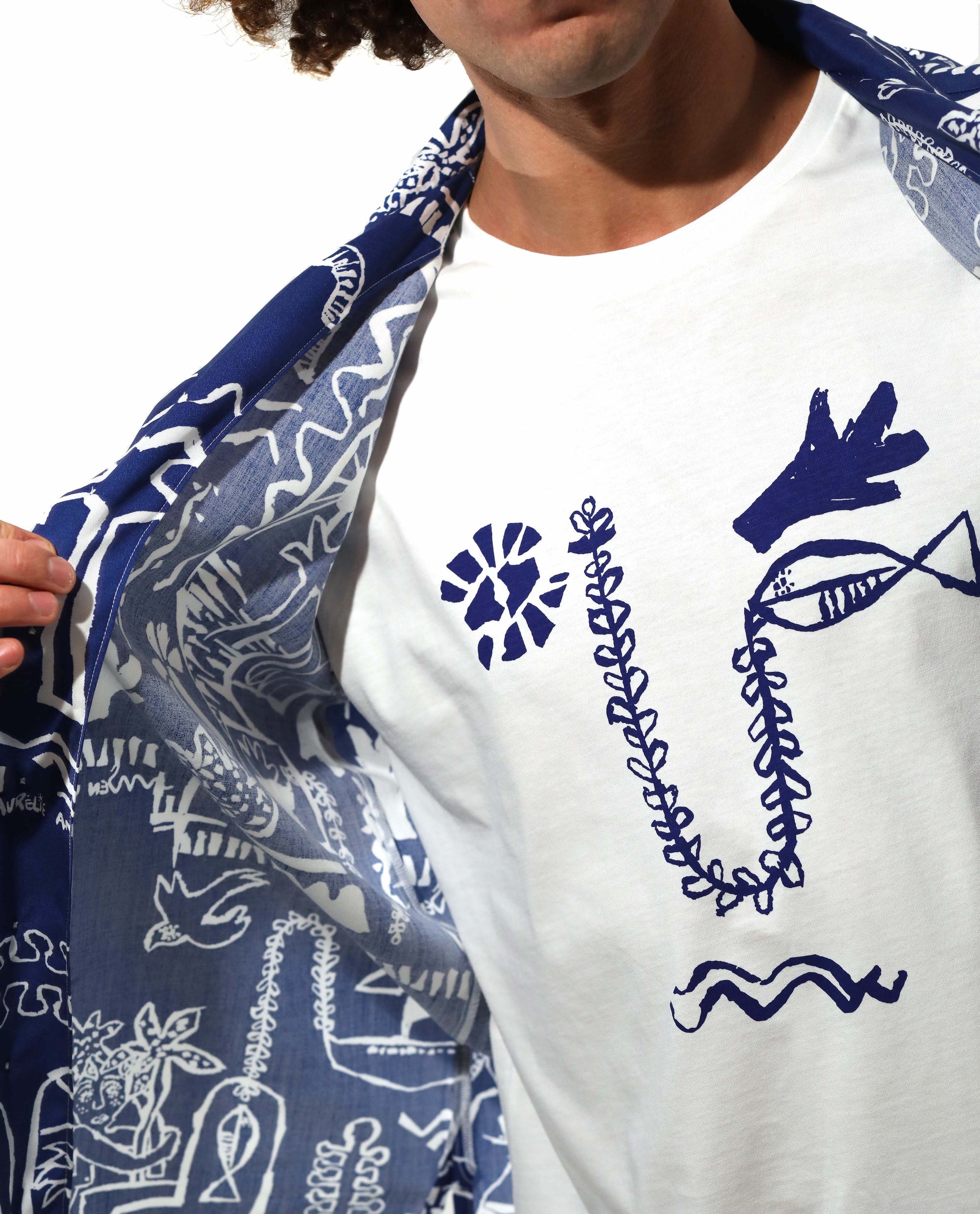T-shirt organic cotton | Sea Face | White