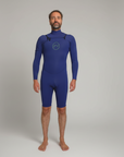 Combinaison neoprene | 2mm | Shorty manches longues | Navy
